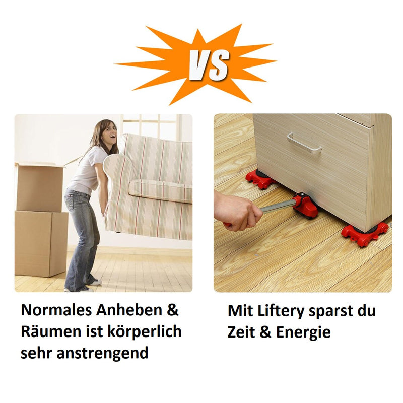 Liftery™ - So kannst du schwere Möbel spielerisch leicht anheben