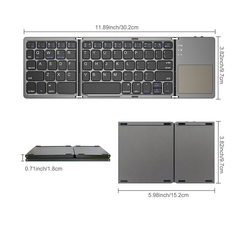 KeyFold™ – Kabellose Bluetooth-Tastatur