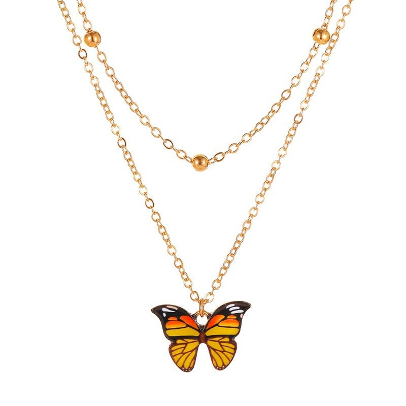 Sators Silogy™ - Charmante Halskette mit Schmetterlings-Anhänger