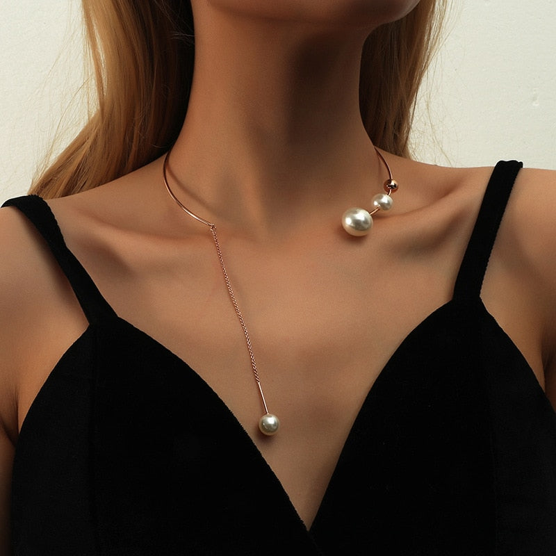 Habozo™  - Elegante Perlen-Halskette [1+1 GRATIS]