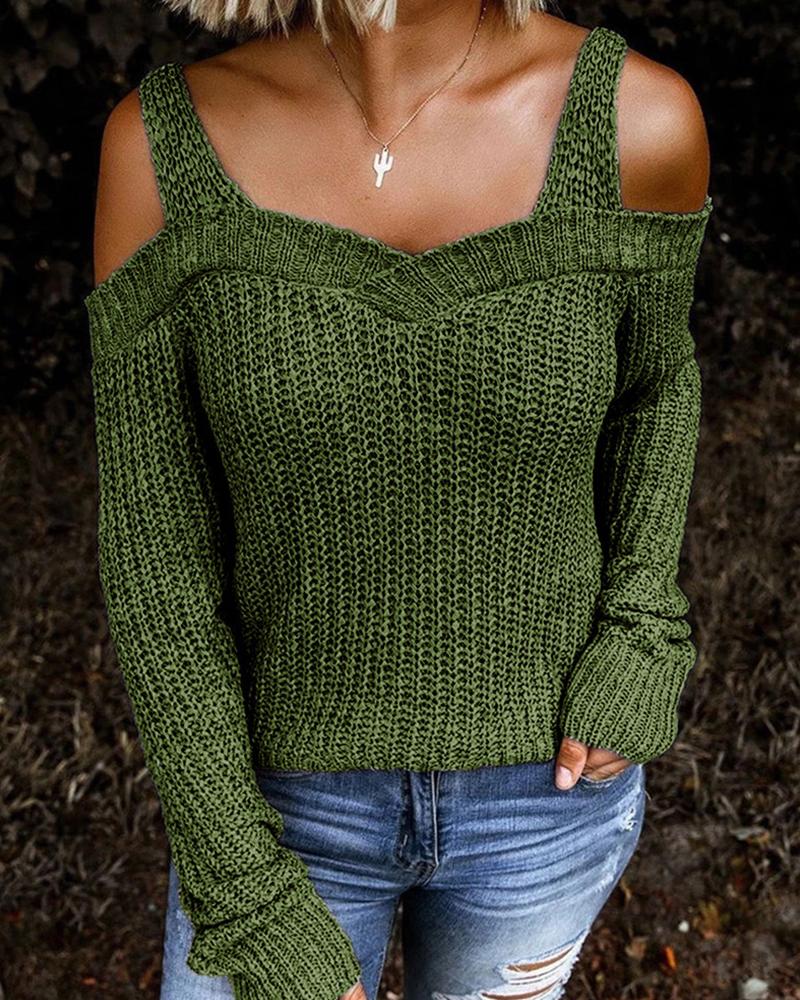 Halish™ - Langarm-Pullover für Damen mit Ausschnitt