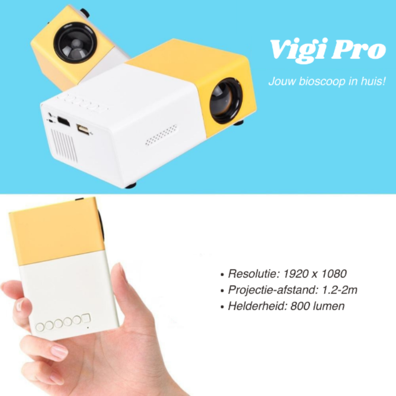 Vigi Pro™ - LCD-LED-Mini-Beamer